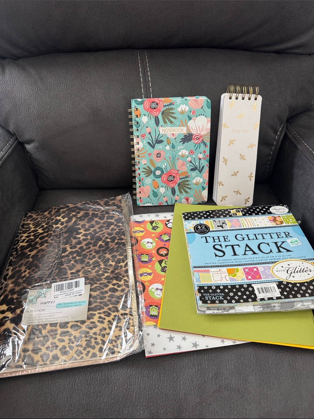 Random notebooks and craft paper